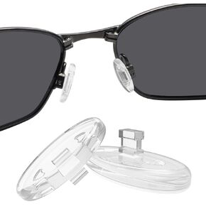 BLAZERBUCK Clear Replacement Nose Piece Pads for Oakley Metal Plate Ti OX5153