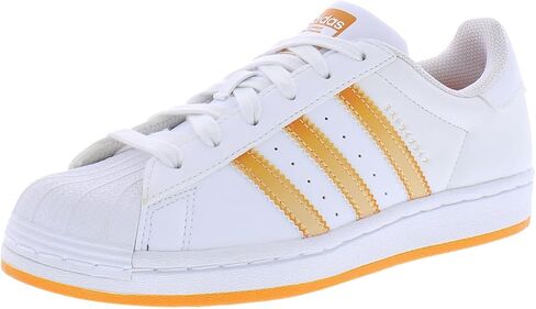 adidas Originals Girl's Superstar (Big Kid) White/Almost Lime/True Pink 7 Big Kid M in Kuwait