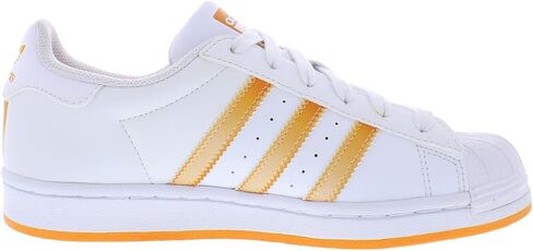 adidas Originals Girl's Superstar (Big Kid) White/Almost Lime/True Pink 7 Big Kid M in Kuwait