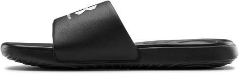 Under Armour Men's Ansa Fixed Strap Slide Sandal, (008) Black/Colorado Sage/Green Screen, 13 in Saudi Arabia