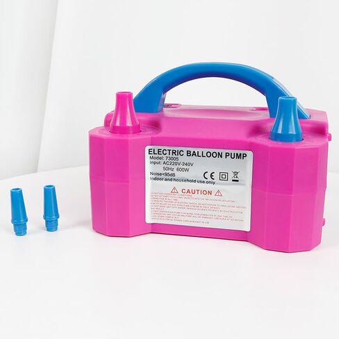 Electric Balloon Pump, Portable Balloon Pump with Dual Nozzle for Party Decorations, Balloon Inflator - Easy Inflation with Tie Tool for Birthdays, Weddings, and Events, Balloon Pump for All Balloons in Saudi Arabia