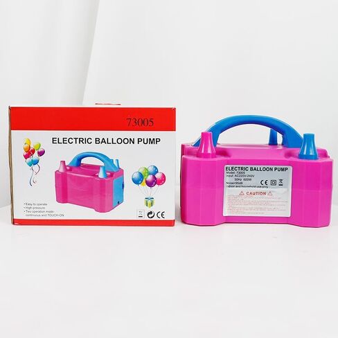 Electric Balloon Pump, Portable Balloon Pump with Dual Nozzle for Party Decorations, Balloon Inflator - Easy Inflation with Tie Tool for Birthdays, Weddings, and Events, Balloon Pump for All Balloons in Saudi Arabia