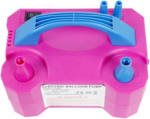 Electric Balloon Pump, Portable Balloon Pump with Dual Nozzle for Party Decorations, Balloon Inflator - Easy Inflation with Tie Tool for Birthdays, Weddings, and Events, Balloon Pump for All Balloons in Saudi Arabia