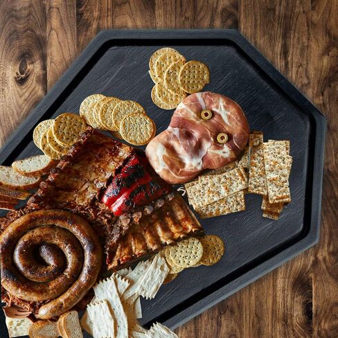 Halloween Decorations Coffin Charcuterie Board in Pine Wood with Macabre Skeleton Design - Gothic Theme Trays for Spooky Snacks (15.7×11×0.78 icnh, skull Charcuterie Boards set of 2) in Saudi Arabia