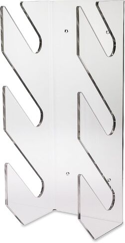 SOURCEONE.ORG Deluxe Tier Skateboard Storage Display Rack - Invisible Clear Acrylic Wall Mount Display in Kuwait