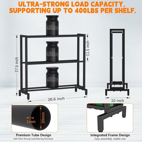 3D Printer Filament Storage Rack, Heavy Duty Metal Holder with 3/5-Tier Option Precision Engineered Connection, Adjustable Feet, Safety-Optimized Edge for Workshop, Studio, Home Office (Black 3-Tier) in Saudi Arabia