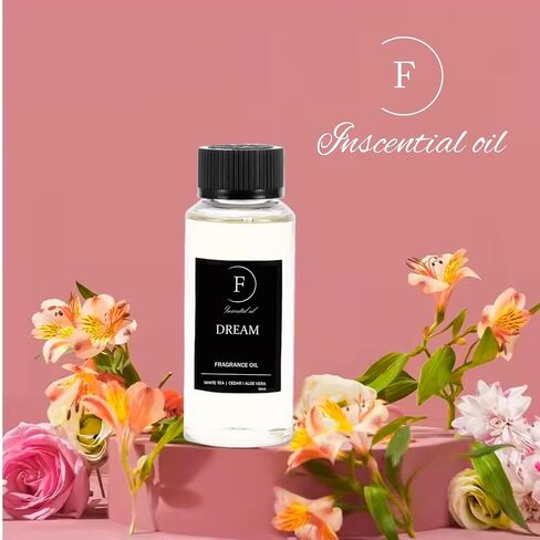 Falcon D - مزيج الزيوت العطرية الفاخرة Dream 120mL / 4.1oz - زيت ناشر رائحة ممتاز للعلاج بالروائح المنزلية - قم بتحويل مساحتك باستخدام عطر مستوحى من الفنادق in Saudi Arabia