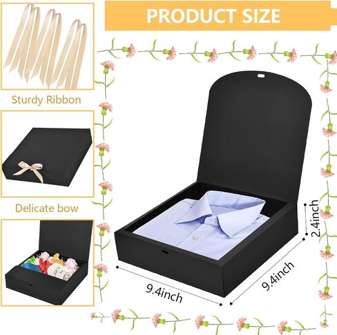 Xylitic 26Pack Gift Boxes with Lids, Bridesmaid Proposal Box with Ribbon, 9.4X9.4X2.4 Inch Square White Gift Boxes, Paper Gift Boxes for Presents, Wedding, Christmas, Birthday Party, Baby Shower in Saudi Arabia