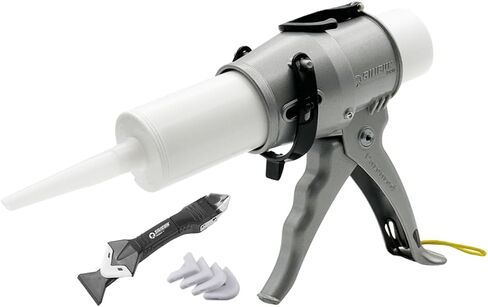 SILIGUN™ PRO Compact 24:1 Caulking Gun - No Drip Caulk Gun - Patent Design - Lightweight Aluminum Frame - Works with all 10 oz Tubes in Kuwait