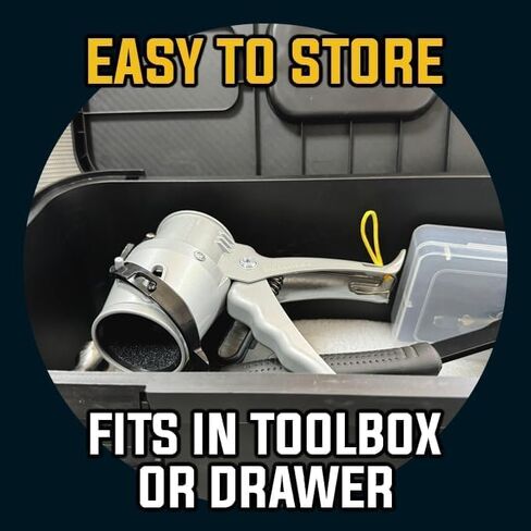 SILIGUN™ PRO Compact 24:1 Caulking Gun - No Drip Caulk Gun - Patent Design - Lightweight Aluminum Frame - Works with all 10 oz Tubes in Kuwait