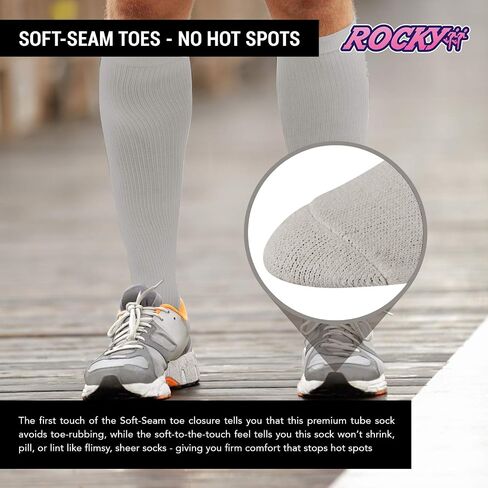 Women's Solid Tube Socks Over the Calf High 21" (6-Pair) Size 9-11 in Saudi Arabia