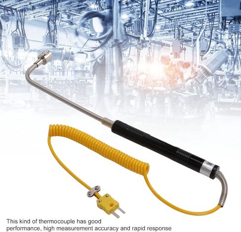 K Type Sensor Probes Metal HeadProbe, φ15mm Surface Temperature Probe Surface Thermocouple for Temperature Detection (Curved Shank Surface Thermocouple) in Saudi Arabia