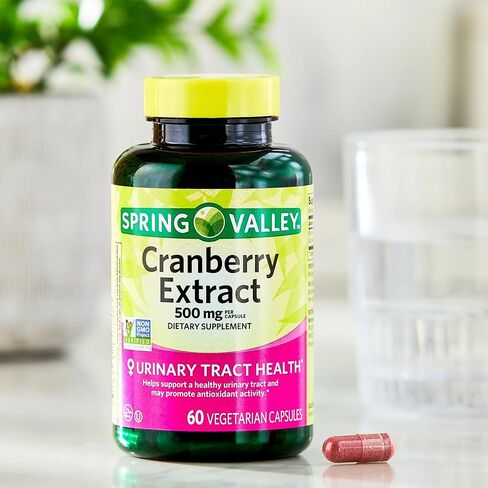 Cranberry Extract, 500mg, 60 Vegetarian Capsules (Pack of 2) - Non-GMO, Gluten-Free, Urinary Tract Support, Antioxidant Supplement in Saudi Arabia