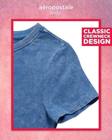 AEROPOSTALE Girls' T-Shirt - Kids Short Sleeve Applique Summer Shirt - Classic Crewneck Tees for Girls (4-16) in Kuwait
