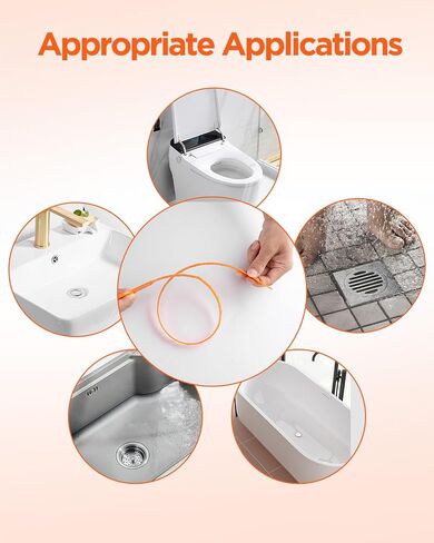 3 PCS 25 Inch Drain Clog Remover Tool, Shower Sink Drain Cleaner Tool, Hair clogged/unclog drain Cleaner Tool, Snake Sink Shower Drain Clog Remover Tool, Plumbers Snake in Saudi Arabia
