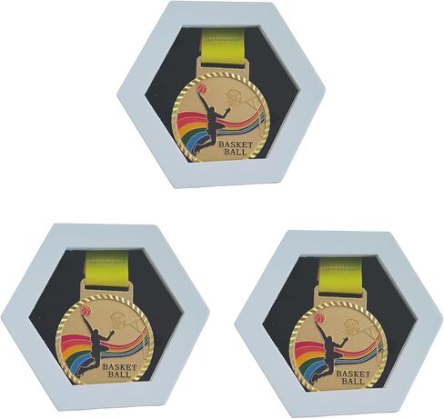 حافظة عرض ميدالية Bijun، علبة عرض ميدالية عسكرية، صندوق ظل شماعات لميداليات سباق الميداليات، عرض ميداليات رياضية، سباقات سبارتان، سباقات الماراثون (أسود 6 قطع) in Kuwait