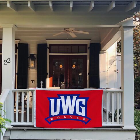Desert Cactus University of West Georgia Flag Wolves UWG Banners 100% Polyester Indoor Outdoor 3x5 feet Flags (Style 2) in Saudi Arabia