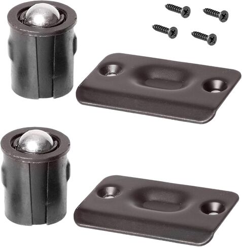 Ball Catch Door Hardware for Closet or Cabinet, Black 2 Pack in Saudi Arabia
