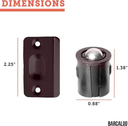 Ball Catch Door Hardware for Closet or Cabinet, Black 2 Pack in Saudi Arabia