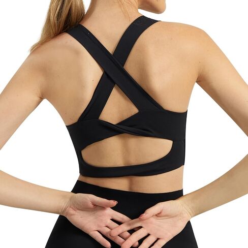 RJ-Sport Wireless Front Zipper Sports Bras for Women - Criss Cross Twist Back Sport Bra for Post Surgery & Daily Exercise in Saudi Arabia
