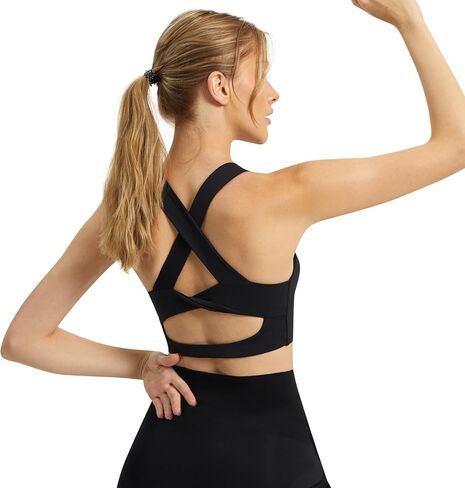 RJ-Sport Wireless Front Zipper Sports Bras for Women - Criss Cross Twist Back Sport Bra for Post Surgery & Daily Exercise in Saudi Arabia