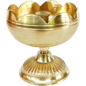 Brass Aarti & Diya in One with Supported Flame