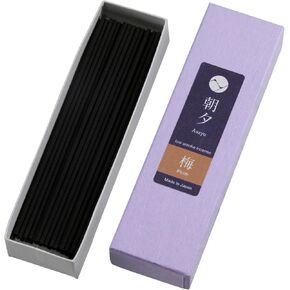 Asayu Japanese Low Smoke Incense Sticks Plum Blossom Scent 20g (0.71 oz), Made in Japan Quality Incense for Morning Yoga, Meditation, Relaxation