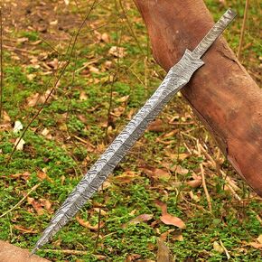 29 Inches Damascus Steel Full Tang Sword Blank Blade, Blank Blades for Sword Making