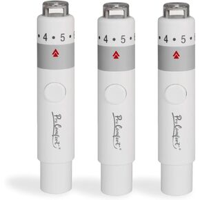 Lancing Device Pen Less Pain, 3-Pack, Blood Sampling Pen, Used with Twist Top Lancets for Blood Glucose Testing, Lancet Pen for Blood Sugar Monitoring, Lancing Tool, Adjustable Depths