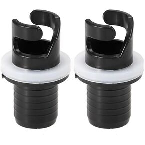 2 Pcs Black Boats Air Foot Pumps Hose Adapter Inflatable Kayak Air Valves Adapter Kayak Foot Pumps Valves Adapter for Inflatables Kayaking