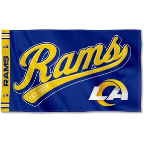 WinCraft Los Angeles Rams Script Logo Premium Flag
