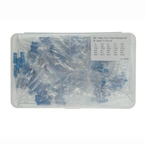 30 Values x 5 Pieces, Total 150 Pieces,1K -820K 3W Metal Film Fixed Resistor Kit
