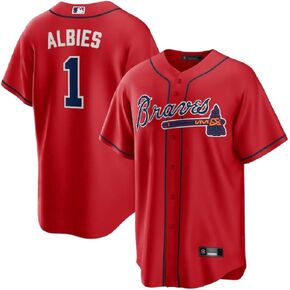 Outerstuff Ozzie Albies Atlanta Braves MLB Kids Youth 8-20 White Home Player Jersey