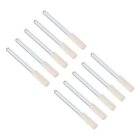 Wool Felt Mounted Polishing Bits, 20mm Diameter 1/8" Shank, Cylinder Buffing Wheels Grinding Head - (Applications: for Polishing Materials), 8-Pieces