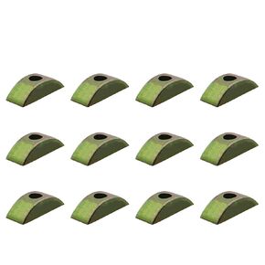 12PCS 29mm/1.14in M6 Half Moon Nuts, Half Moon Nuts Washer Spacer Furniture Hardware Accessories for Furniture Connect
