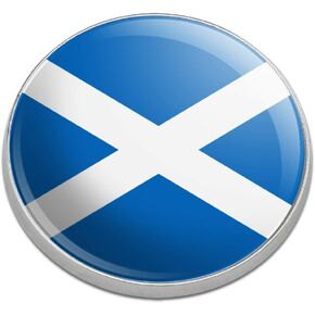 GRAPHICS & MORE Scotland Scottish Country Flag Golfing Premium Metal Golf Ball Marker