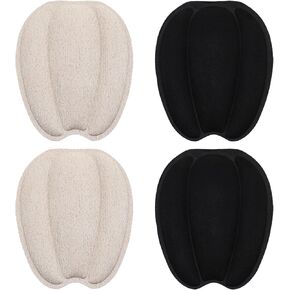 2 Pairs Tongue Pads for Shoes,Invisible Shoe Filler Size Reducer, Non Slip Tongue Cushion Insert, Soft Tongue Pads Sticker for Loose Shoe, Self-Adhesive Shoe Tongue Pads for Men Women
