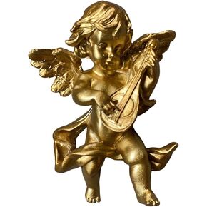 Bothyi Creative Angel Statue Wall Sculpture Cherub Hanging Resin Crafts Ornaments Collectible for Home TV Shelf Office Restaurant Decoration, StyleB