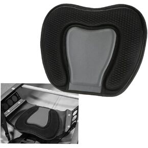 LIXADA Padded Kayak Seat Cushion with Backrest and Adjustable Straps, Kayak Canoeing Seat Cushion Support Antiskid Cushiony Canoe Seat Boat Seat for Boating Canoeing Kayaking Fishing
