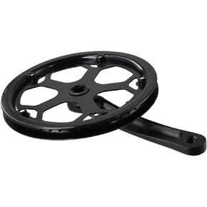 Bike Crankset, Guard Plate Design Crankset Square Hole 170mm Crankset for Electric Bike Road Bike MTB(48T)