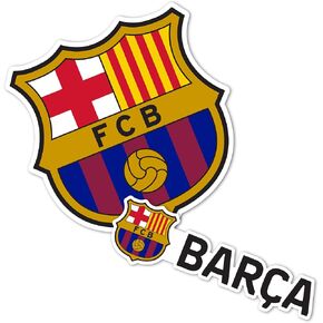 Desert Cactus FC Barcelona Stickers Barça Sheet Vinyl Football Soccer Decal Laptop Water Bottle Car Scrapbook Sheet (4 inch Version A)