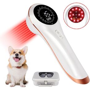 Dogs Coldlasser Light Device, Red Light Human/Pet Device with Upgrade Magnetic Cover, Target Joint & Muscle Pain Reliefdevice, 13 * 650nm & 3 * 808nm