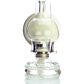 10.25" (26cm) Height Glass Kerosene Oil Lamp Lantern