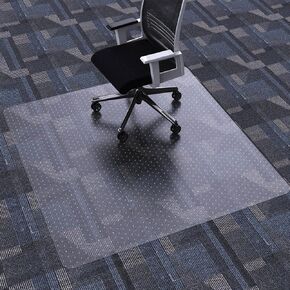 FuturHydro Office Chair Mat for Hardwood Floor, 36" x 48" Clear Computer Chair Mat, Plastic Rolling Chair Mat for Office, Home and Gaming Floors (with Lip)