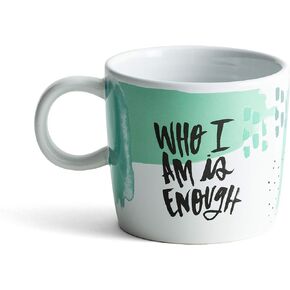 DaySpring Katygirl - Who I Am Is Enough - 14 oz Inspirational Ceramic Mug, 14 oz, Multi