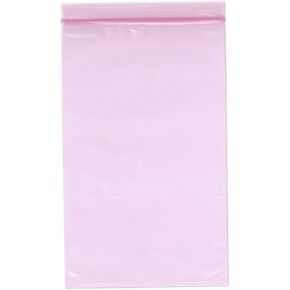 Plymor 5" x 8" (Pack of 100), 4 Mil Heavy Duty Anti-Static Zipper Reclosable Plastic Bags