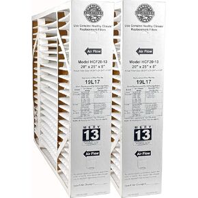 Lennox 19L17-20" x 25" x 5" Healthy Climate HCF20-13 Air Filter, MERV 13 (2-Pack)
