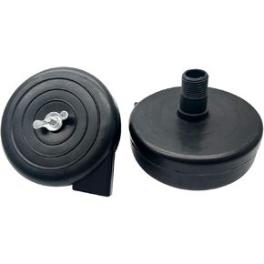1/2Inch Air Compressor Silencer,Air Compressor Filter Sound Muffler Replacement,Black(2Pcs)