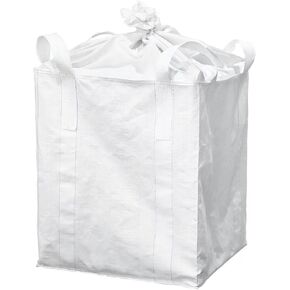 1 PACK FIBC Bulk Bag, One Ton Bag, 35"L X 35"W X 43"H, 2200lbs Swl, Duffle Top Flat Bottom, Woven Polypropylene Bags, Four Loop Fibc Big Bag,flat Bottom With Large Opening Bulk Bags