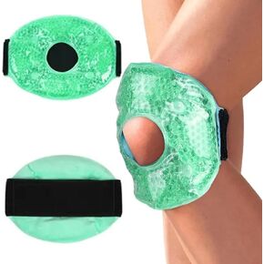 Knee Cold Pack,Gel Beads Knee Cold Pack for Injury, Reusable Soft Gel Freeze Knee Wrap, Ice Packs for Knee Surgery, Joint Pain, Arthrit and Chronchron Pain, Relief Swelling, Bruises（2 PCS）